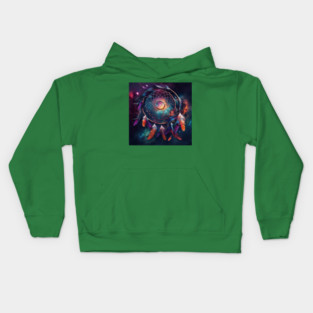 Cosmic Dream Catcher Kids Hoodie
