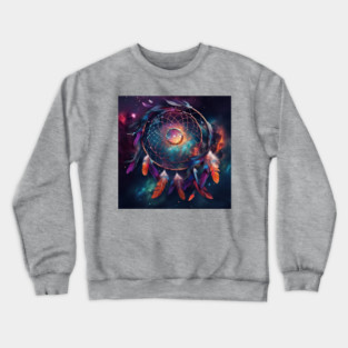 Cosmic Dream Catcher Crewneck Sweatshirt