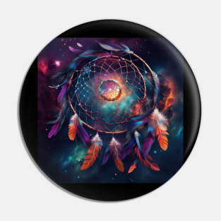 Cosmic Dream Catcher Pin