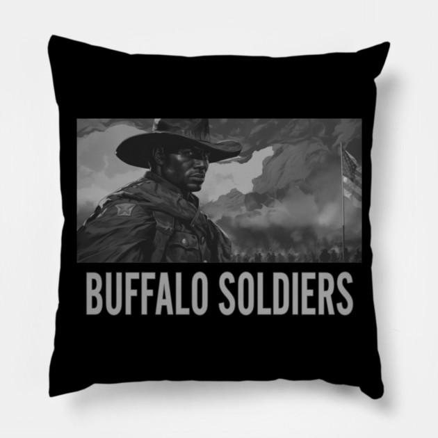 BUFFALO SOLDIERS - Solider Pillow by UrbanLifeApparel