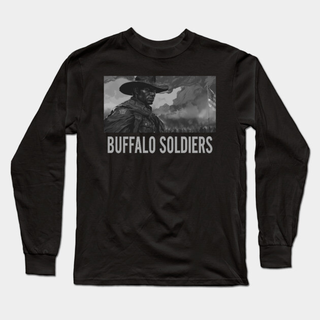 BUFFALO SOLDIERS - Solider Long Sleeve T-Shirt by UrbanLifeApparel