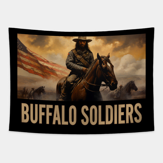 BUFFALO SOLDIERS - Riding Tapestry by UrbanLifeApparel
