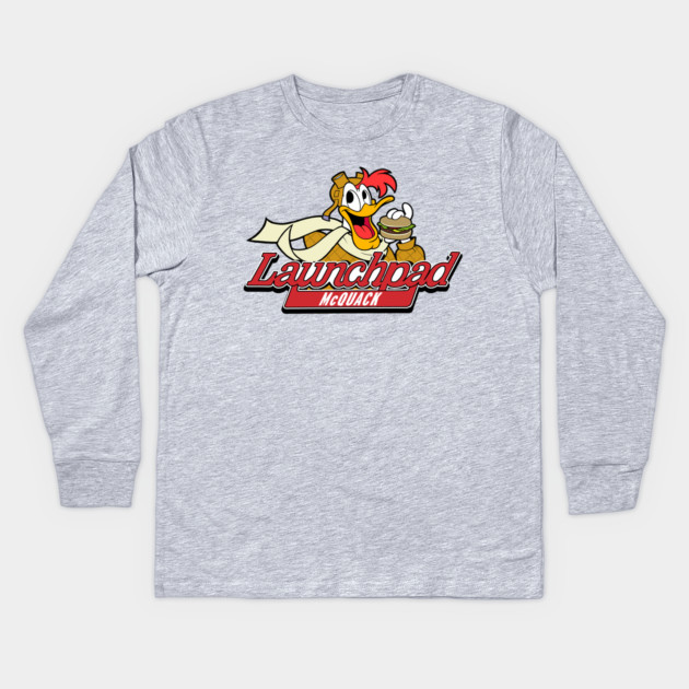 Crazy Good Launchpad McQuack Kids Long Sleeve T-Shirt by JoTheZette