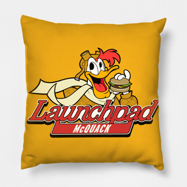 Crazy Good Launchpad McQuack Pillow by JoTheZette