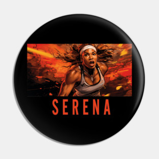 Serena - The GOAT Superhero Pin