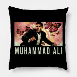 Muhammad Ali - Float like a Butterfly Pillow