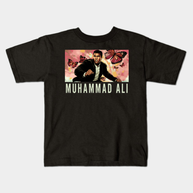 Muhammad Ali - Float like a Butterfly Kids T-Shirt by UrbanLifeApparel