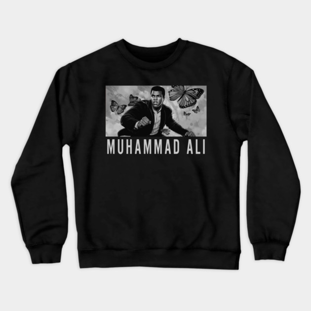 Muhammad Ali - Float like a Butterfly Crewneck Sweatshirt by UrbanLifeApparel