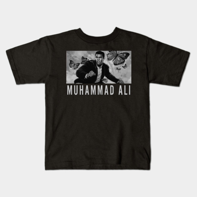 Muhammad Ali - Float like a Butterfly Kids T-Shirt by UrbanLifeApparel