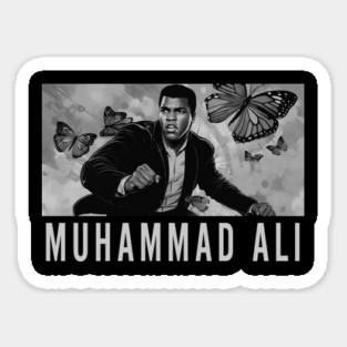 Muhammad Ali - Float like a Butterfly Magnet
