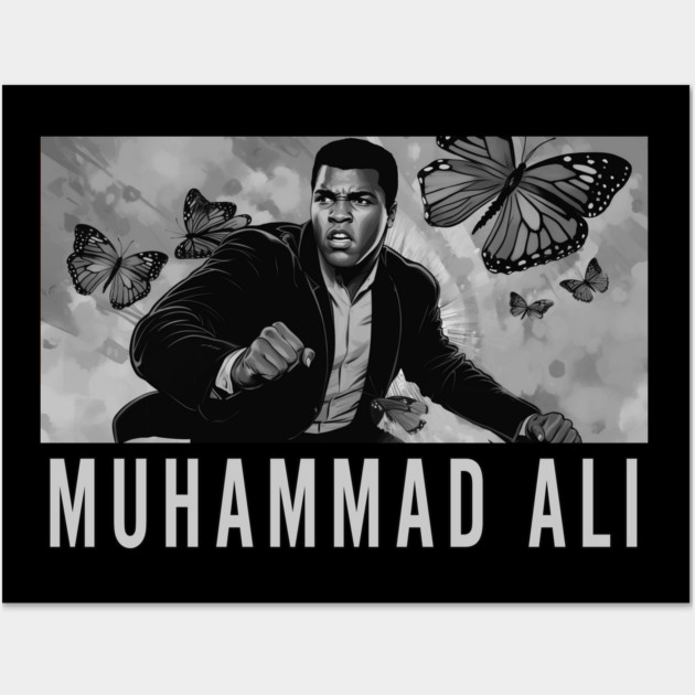 Muhammad Ali - Float like a Butterfly Wall Art by UrbanLifeApparel