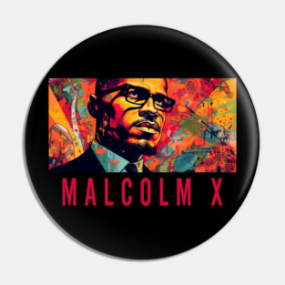 Malcolm X - Black History Pin