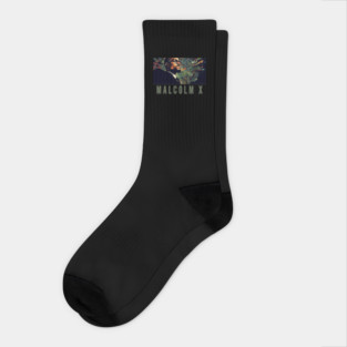 Malcolm X - Black History, Civil Rights Socks
