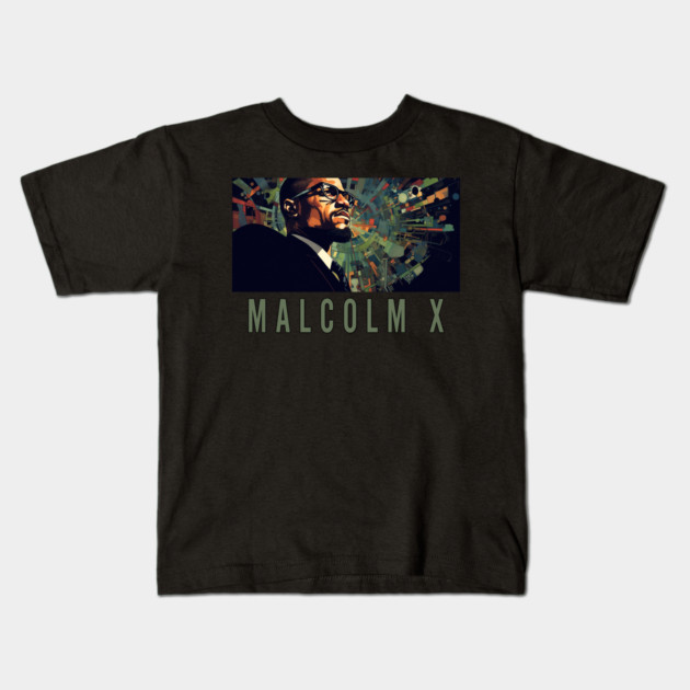 Malcolm X - Black History, Civil Rights Kids T-Shirt by UrbanLifeApparel