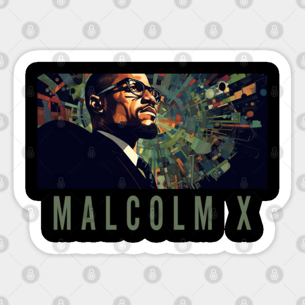 Malcolm X - Black History, Civil Rights Sticker by UrbanLifeApparel
