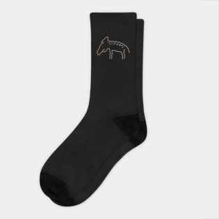 Young Boar - Minimal Line Drawing Socks