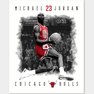Michael Jordan 23 Chicago Bulls Posters and Art