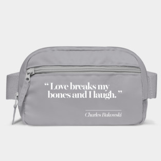 Charles Bukowski Literary Quote Bag