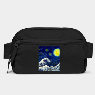 The Great Wave off Starry Night Bag