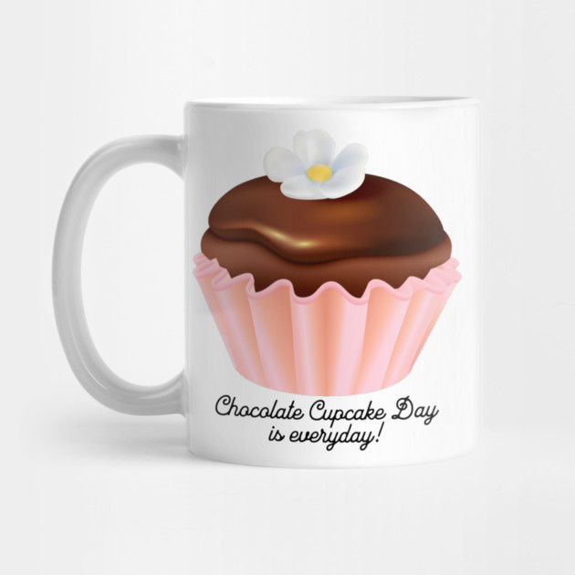 National Chocolate Cupcake Day, flower by HolidayBug