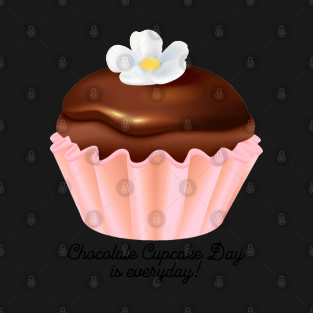 National Chocolate Cupcake Day, flower by HolidayBug