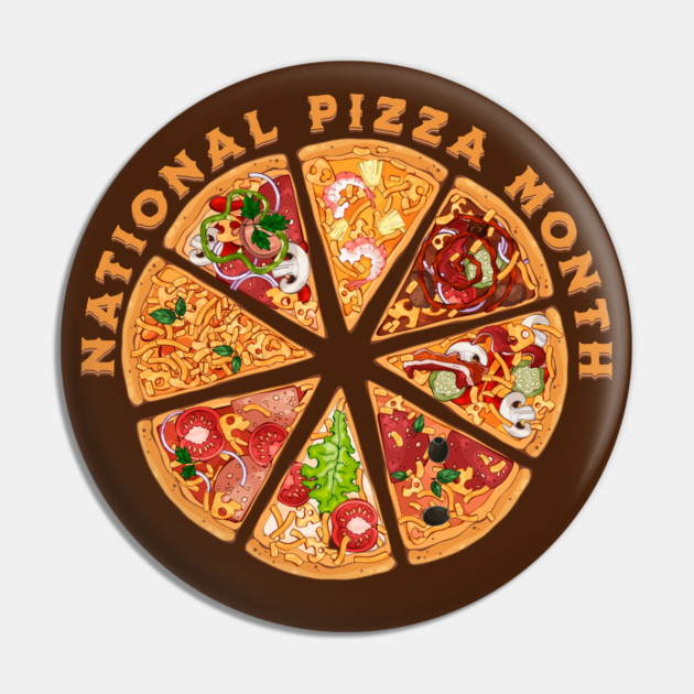 National Pizza Month Pin by HolidayBug