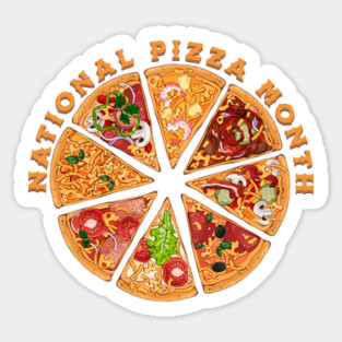 National Pizza Month Sticker