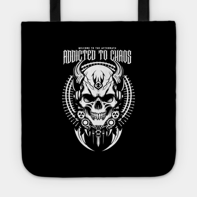 ADDICTED TO CHAOS Tote by artslaves