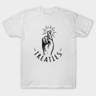 Crossed Fingers All Black T-Shirt