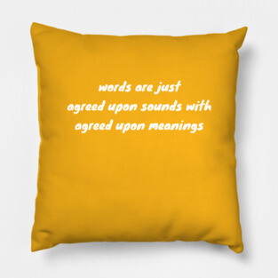 imaginary words Pillow