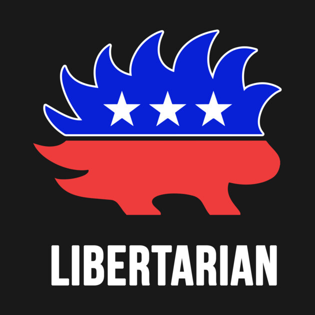Libertarian Porcupine T-Shirt by dumbshirts