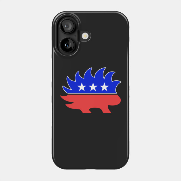 Libertarian Porcupine Phone Case by dumbshirts
