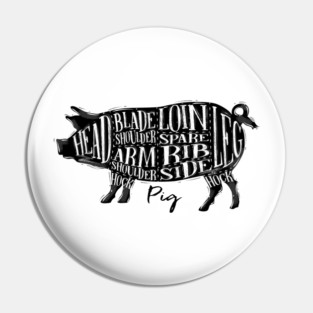 Pork Cuts, Piggy Pin