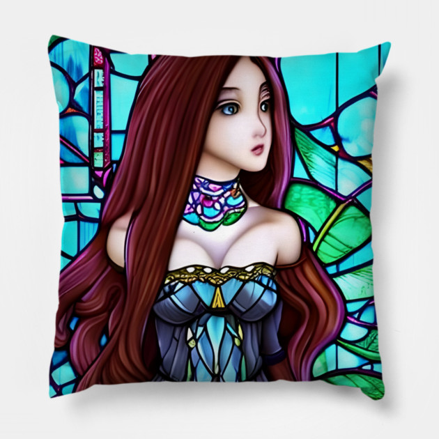 anime  fashion style Pillow by animegirlnft