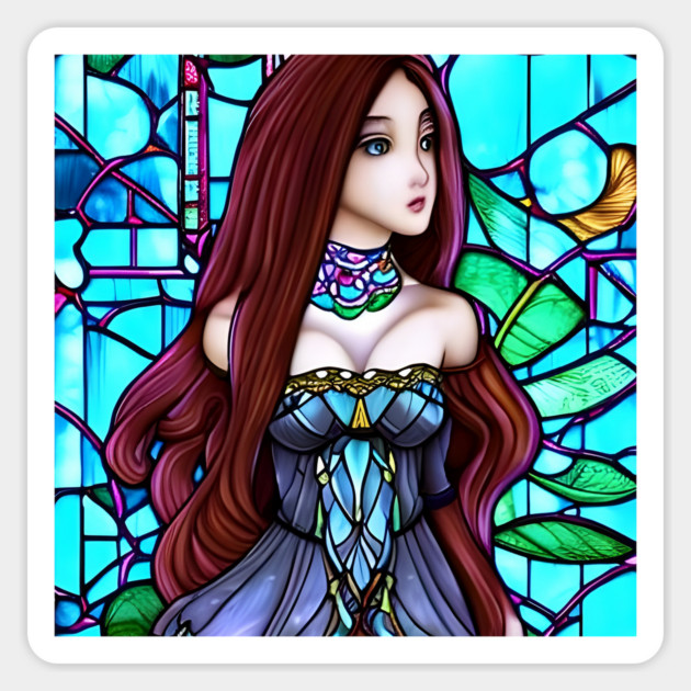 anime  fashion style Magnet by animegirlnft