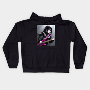 guitar girl Kids Hoodie