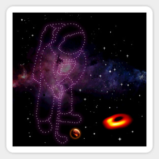 LAST HOLE IS BLACK HOLE Sticker