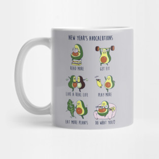 New Year's Resolutions with Avocado Mug