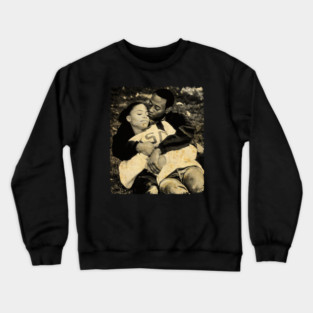 Omar Epps LAB BLACK WHITE Crewneck Sweatshirt