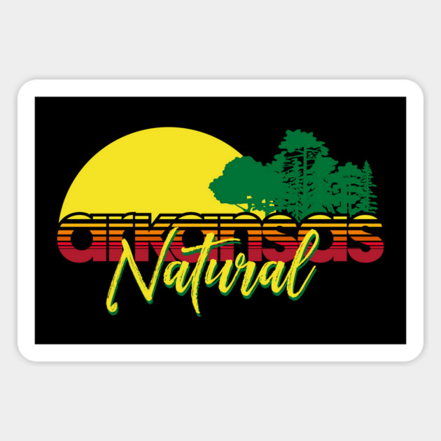 Arkansas Natural Sticker by rt-shirts