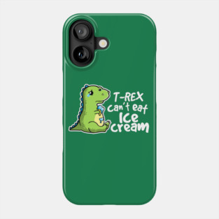 Sad t-rex Phone Case