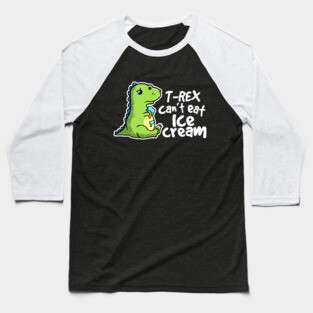 Sad t-rex Baseball T-Shirt