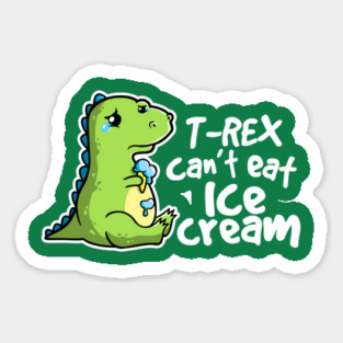 Sad t-rex Sticker