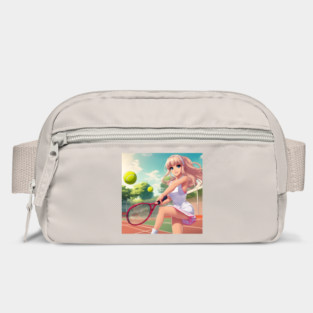 anime girl holding a tennis racquet Bag