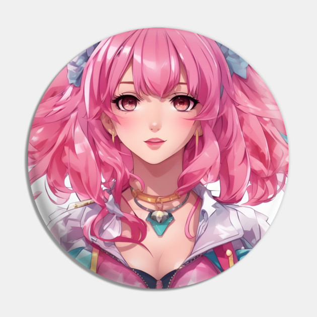 Pink hair anime princess Pin by animegirlnft