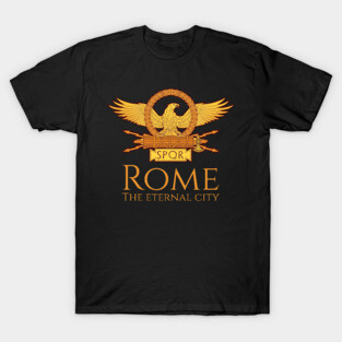 Italian Pride SPQR Rome The Eternal City Ancient Roman Eagle T-Shirt