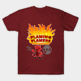 Flaming Flamers logo T-Shirt