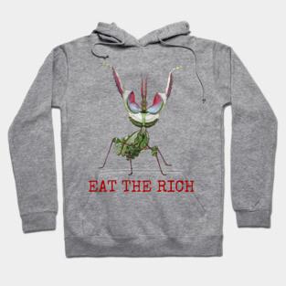 Eat the Rich, idolomantis diabolica, Devil’s Flower Mantis Hoodie