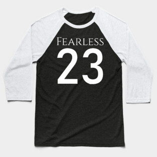 Fearless 23 Bible Psalm Religious Christianity Jesus Christ Baseball T-Shirt