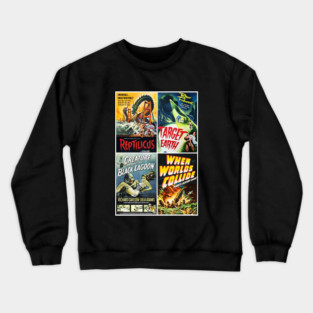 50s Sci-fi Poster Art Crewneck Sweatshirt